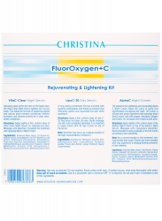 Набор препаратов для домашнего использования Christina FluorOxygen+C Rejuvenating&Brightening Kit (3 препарата) (CHR368)