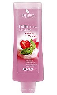Гель-пенка Premium Silhouette «Strawberries & Cream» для душа (200 мл) (ГП080007)